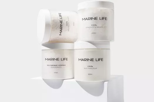 Набор Marine Life Соль д/ванн MIX 4 вида, 4 шт
