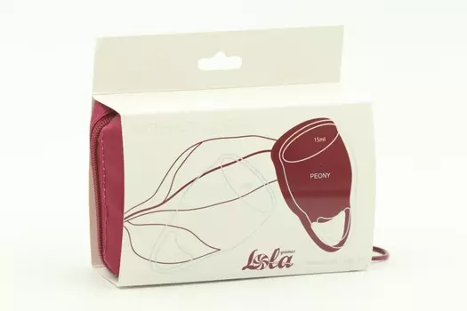 Набор менструальных чаш Natural Wellness Peony цвет красный 4000-03lola силикон