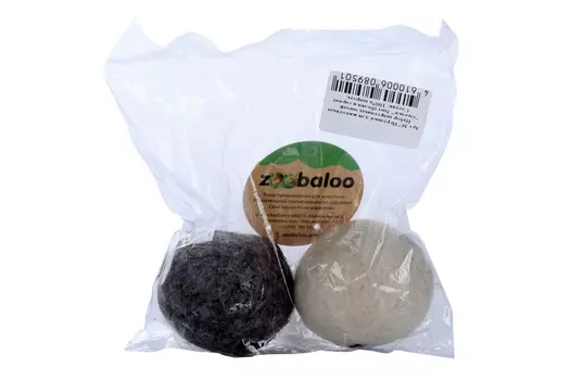 Набор мячей Зообалу шерстяных овечка белый/серый