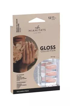 Набор накладных ногтей MIAMITATS GLOSS (Stiletto) Nude (2807)