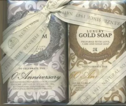 Набор Нести Данте мыло Юбилейное золото/платина, 250 г