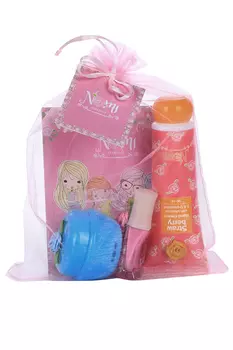 Набор Nomi Ласковый уход дет космет в мешоч лак д/ногтей/крем д/рук/крем д/лица/блокн