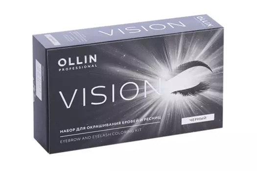 Набор OLLIN Professional Vision д/окрашивания бровей/ресниц черный