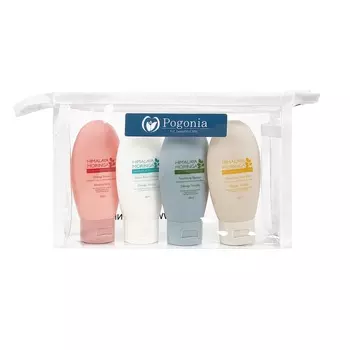 Набор POGONIA для путешествий travel kit (шампунь, кондиционер, гель, лосьон) 4 * 50 ml