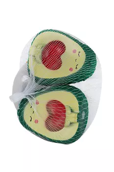 Набор резиновых игрушек для игры в ванной «Авокадики», 2 шт., с пищалкой