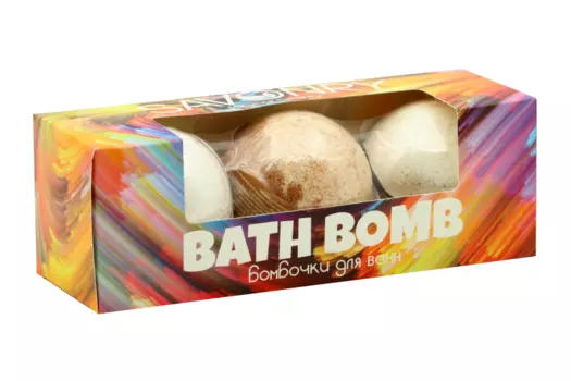 Набор SAVONRY BATH BOMB бомбочки д/ванны ириска/кокос/кофе, 3 шт