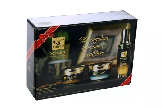 Набор SeaCare 24K Gold №3 д/женщин крем/cыворотка с реноваж/золотом/витамином E