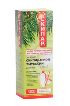Набор Скипар НТВ-02 эмульсия скипид белая/термометр/мерн стакан, 1 000 мл