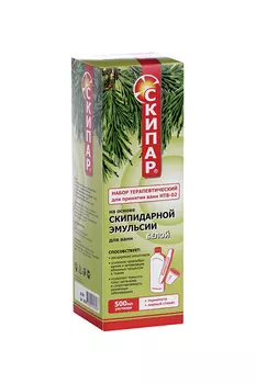 Набор Скипар НТВ-02 эмульсия скипид белая/термометр/мерн стакан, 500 мл