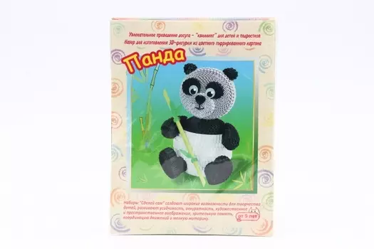 Набор Смышлёный д/изготовления 3D фигурки панда