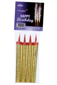 Набор Страна Карнавалия тортовых свечей Фонтаны 12,5 см 4 шт