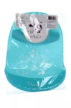 Нагрудник силиконовый Mamalino с карманом бирюзовый