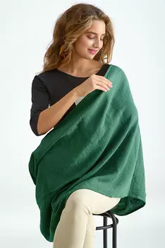 Накидка-милк Ло Ло снуд д/кормления темный изумрудный