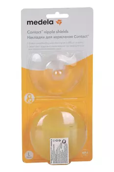 Накладки Контакт силиконовые на грудь L, 2 шт