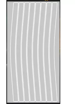 Наклейки Светлячок на обода велосипеда серебристые 16 шт