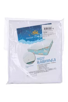Наматрасник непромокаемый на резинке "Машенька", размер 60х120 см, махра/мембрана