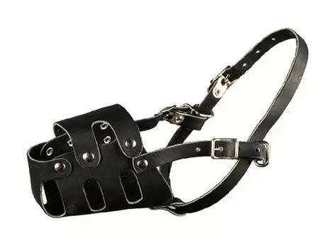 Намордник кожаный цельнокроеный № 0