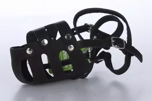 Намордник кожаный цельнокроеный д/добермана