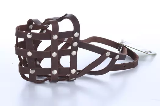 Намордник кожаный д/боксера