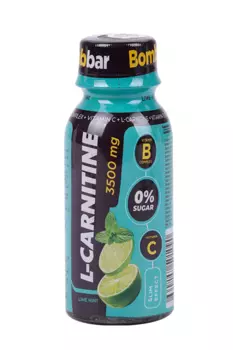 Напиток BombBar Л-карнитин 3500 мг б/алкогол негаз со вкусом лайм/мята, 100 мл