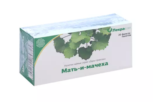 Напиток чайный Дары природы Мать-и-мачеха, 1,5 г, 20 шт, сырье/фильтр-пакеты