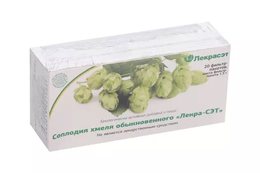 Хмеля соплодия 1,5 г, 20 шт, ф/п