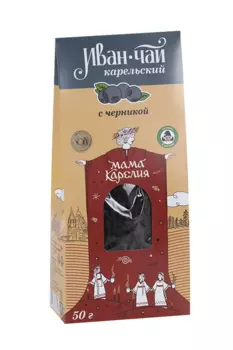 Напиток чайный Иван-чай Карельский с ягодами черники, 50 г, карт пакет