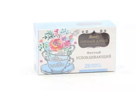 Напиток чайный Нарине Горный Алтай Успокаивающий, 1,5 г, 20 шт, фильтр-пакет