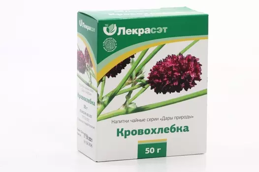 Напиток чайный серии "Дары природы" Кровохлебка, 50 г