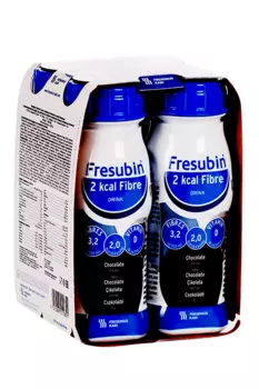 Напиток Фрезубин 2 ккал с пищевыми волокнами со вкусом шоколада, 200 мл, 4 шт