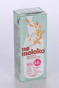 Напиток Nemoloko овсяный классич 3,2% обогащ витамин/минеральн веществ, 0,2 л