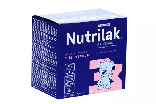 Напиток сухой молочный Нутрилак Премиум 3 Детское молочко, 900 г