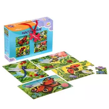 Напольный пазл-мозаика «Насекомые» (Baby Step) (средние)