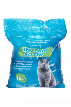 Наполнитель Чистый котик силикагелевый Премиум 16 л