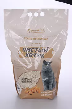 Наполнитель Чистый котик тофу 12 л
