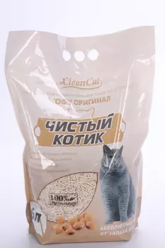 Наполнитель Чистый котик тофу 6 л
