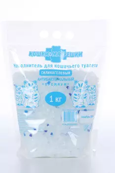 Наполнитель Кошки Матрешки силикагелевый антибатериальный Премиум 1 кг