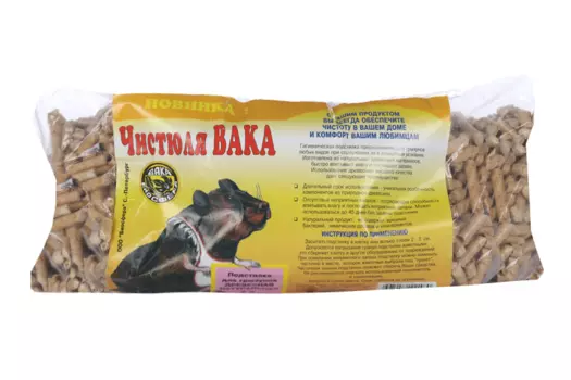 Наполнитель ВАКА чистюля древесный д/грызунов (56170) 2 л