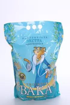 Наполнитель ВАКА чистюля премиум экстра комкующийся (51336) 4 л