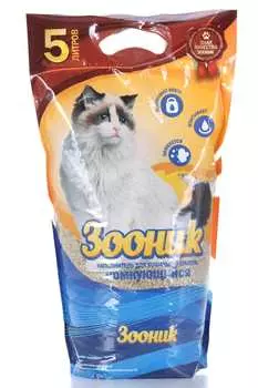 Наполнитель Зооник комкующийся из бентонитовой глины 5 л
