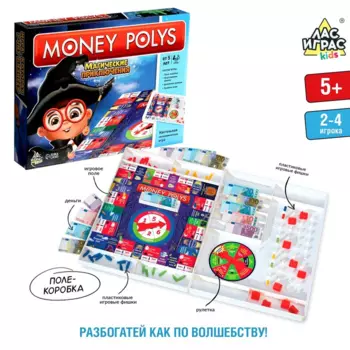 Настольная экономическая игра Лас Играс KIDS Монополия «Магические приключения»
