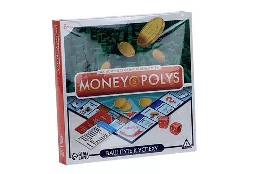 Настольная экономическая игра ЛАС ИГРАС «MONEY POLYS», 8+