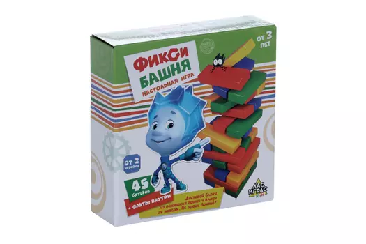 Настольная игра Фиксики Падающая башня Веселые фанты