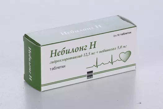 Небилонг Н 12.5 мг+5 мг, 30 шт, таблетки