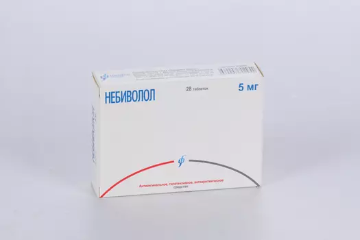 Небиволол 5 мг, 28 шт, таблетки
