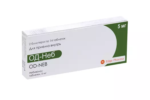 Небиволол ОД-Неб 5 мг, 28 шт, таблетки