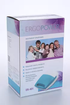 Небулайзер ERGOPOWER голубой ER-401 274х167х106, 6 шт