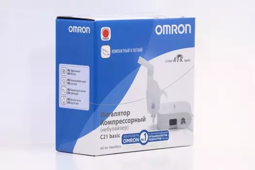 Небулайзер OMRON С21 Basic ингалятор компрессорный