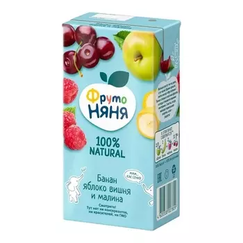 Нектар Фрутоняня из смеси фруктов неосв, 500 мл