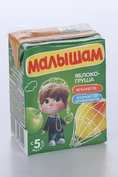 Нектар Фрутоняня Малышам яблоко/груша (с 5 мес), 0,2 л